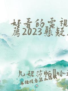 好看的电视剧推荐2023悬疑剧