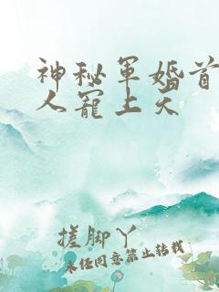神秘军婚首长大人宠上天