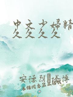 中文少妇精品久久久久久