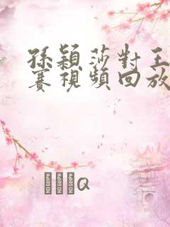 孙颖莎对王曼决赛视频回放