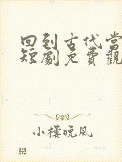 回到古代当书童短剧免费观看