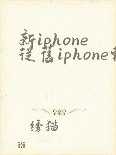 新iphone从旧iphone转移数据