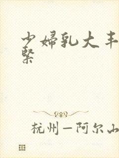 少妇乳大丰满太紧