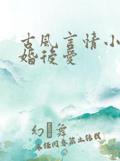 古风言情小说先婚后爱