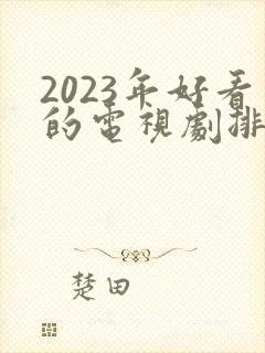 2023年好看的电视剧排行榜前十名