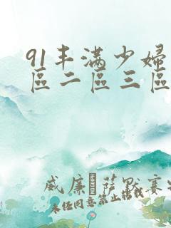 91丰满少妇一区二区三区