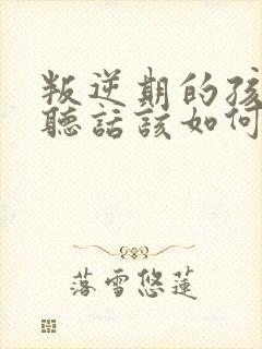 叛逆期的孩子不听话该如何教育