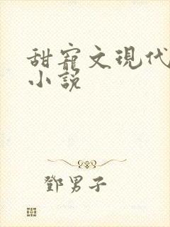 甜宠文现代言情小说