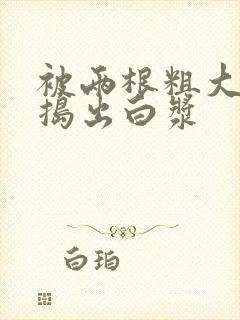 被两根粗大的巴捣出白浆