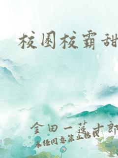 校园校霸甜宠文