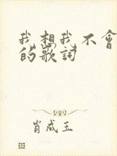 我想我不会爱你的歌词