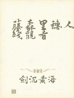 藤森里穗人妻在线观看