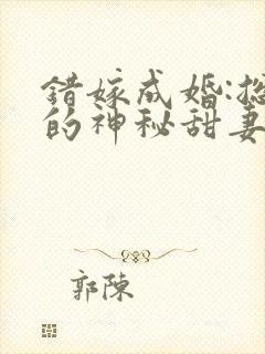 错嫁成婚:总裁的神秘甜妻