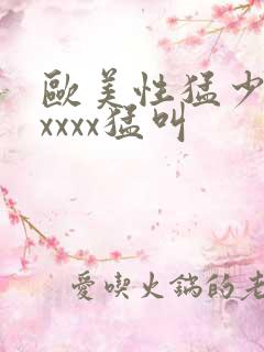 欧美性猛少妇色xxxx猛叫