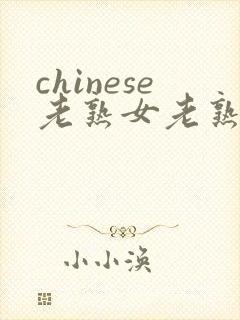 chinese老熟女老熟妇hd