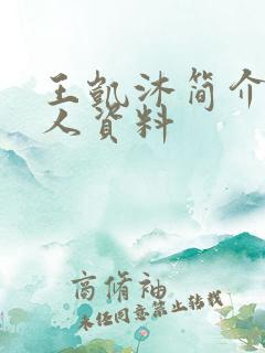 王凯沐简介 个人资料