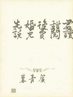 先婚后甜君莱小说免费阅读