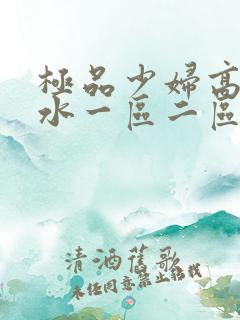 极品少妇高潮喷水一区二区