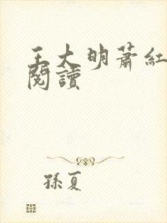 王大明萧红免费阅读