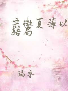 宋微夏薄以宸大结局