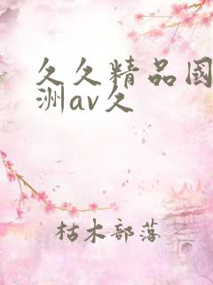 久久精品国产亚洲av久