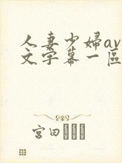 人妻少妇av中文字幕一区二区