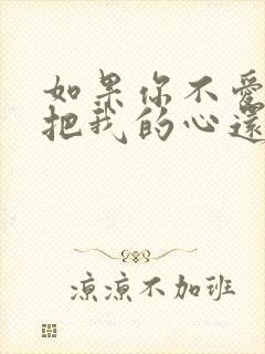 如果你不爱我就把我的心还我下一句