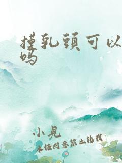 摸乳头可以高潮吗