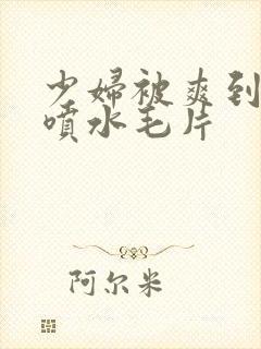 少妇被爽到高潮喷水毛片