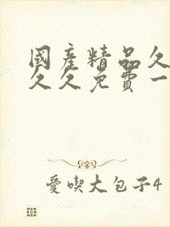 国产精品久久久久久免费一级