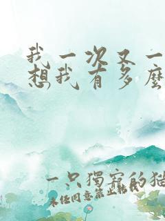 我一次又一次的想我有多么爱你是什么歌