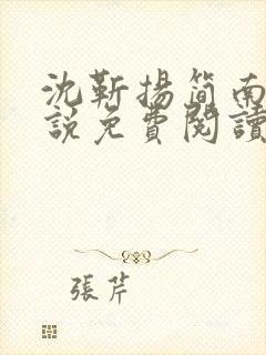 沈靳扬简南栀小说免费阅读最新章节