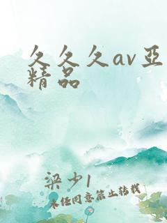 久久久av亚洲精品
