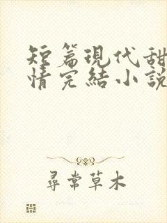 短篇现代甜宠言情完结小说