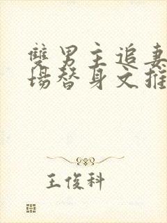 双男主追妻火葬场替身文推荐