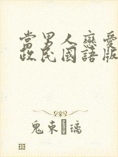 当男人恋爱时黄政民国语版