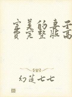 完美的妻子6免费完整版高清韩剧