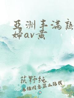 亚洲丰满熟女少妇av黄
