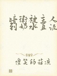 暗卫被主人调教到奶水直流视频