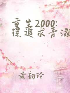 重生2000:从追求青涩校花同桌开始完整小说