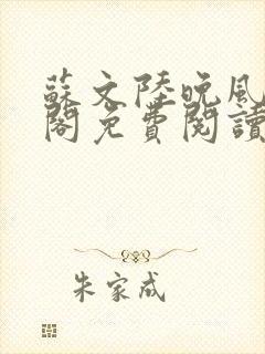 苏文陆晚风笔趣阁免费阅读