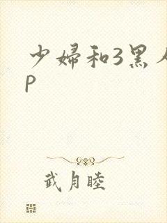 少妇和3黑人4p