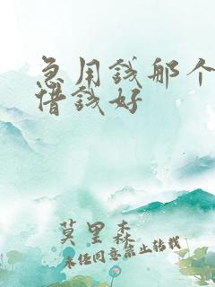 急用钱那个平台借钱好