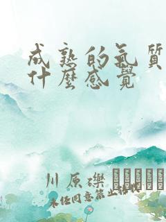 成熟的气质给人什么感觉