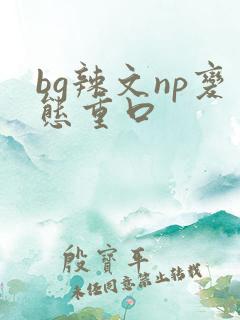 bg辣文np变态重口