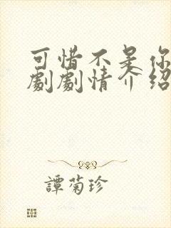 可惜不是你电视剧剧情介绍