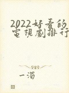 2022好看的电视剧排行榜前十名