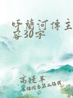 呼兰河传主要内容30字