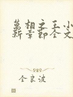 万相之王小说最新章节全文免费阅读