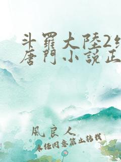 斗罗大陆2绝世唐门小说正版